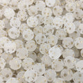 50pcs10mm Acrylic star beads frosted transparent round beads DIY loose beads wholesale