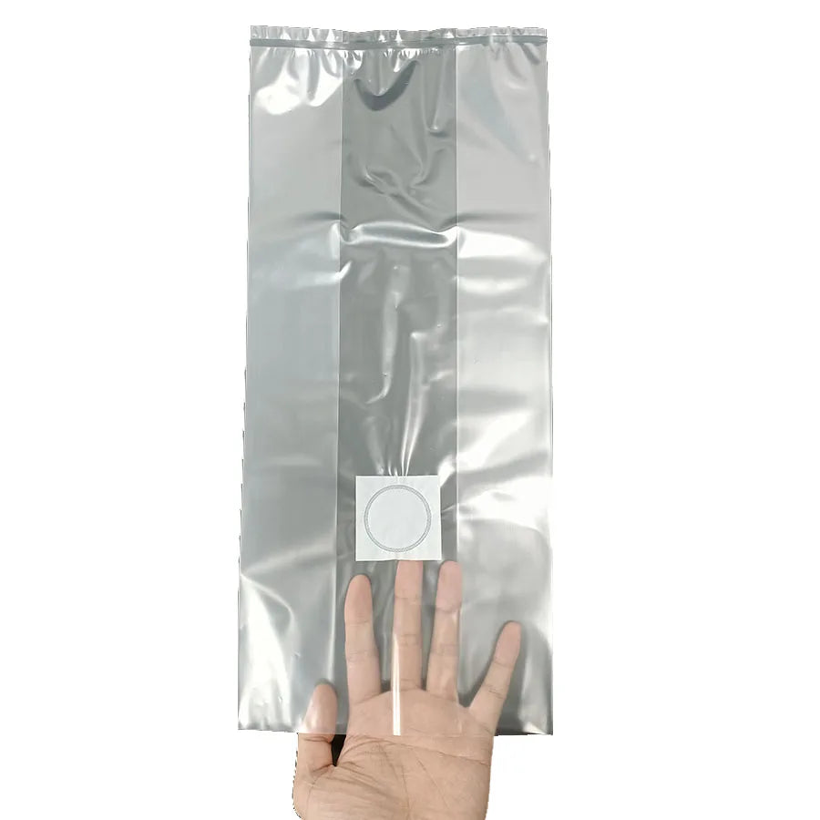 SJ 8 X 5 X 17.5 Inch 2.2 Mil Thick Autoclavable Gusseted  PP Mushroom Grow Bag with Filter Patch