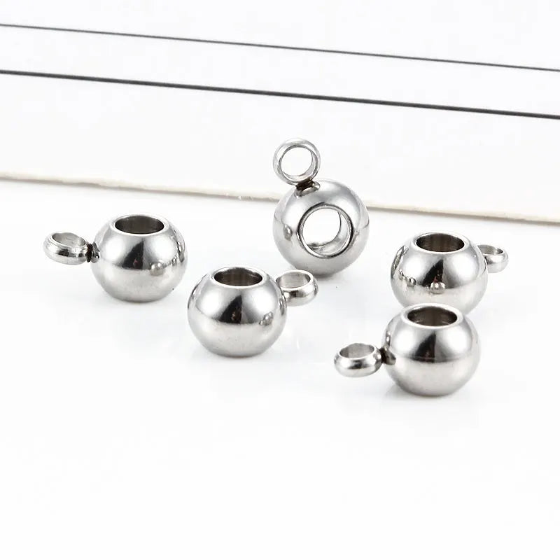 Stainless Steel Chain for Necklace Bracelets Parallel Through Beads With Welded Ring Waterproof Non Allergic Jewelry Findings
