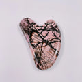 Huiying Rhodorite Jasper Heart Shape Facial Gua Sha Tool Facial Guasha Stone Massager On Sale Ready To Ship