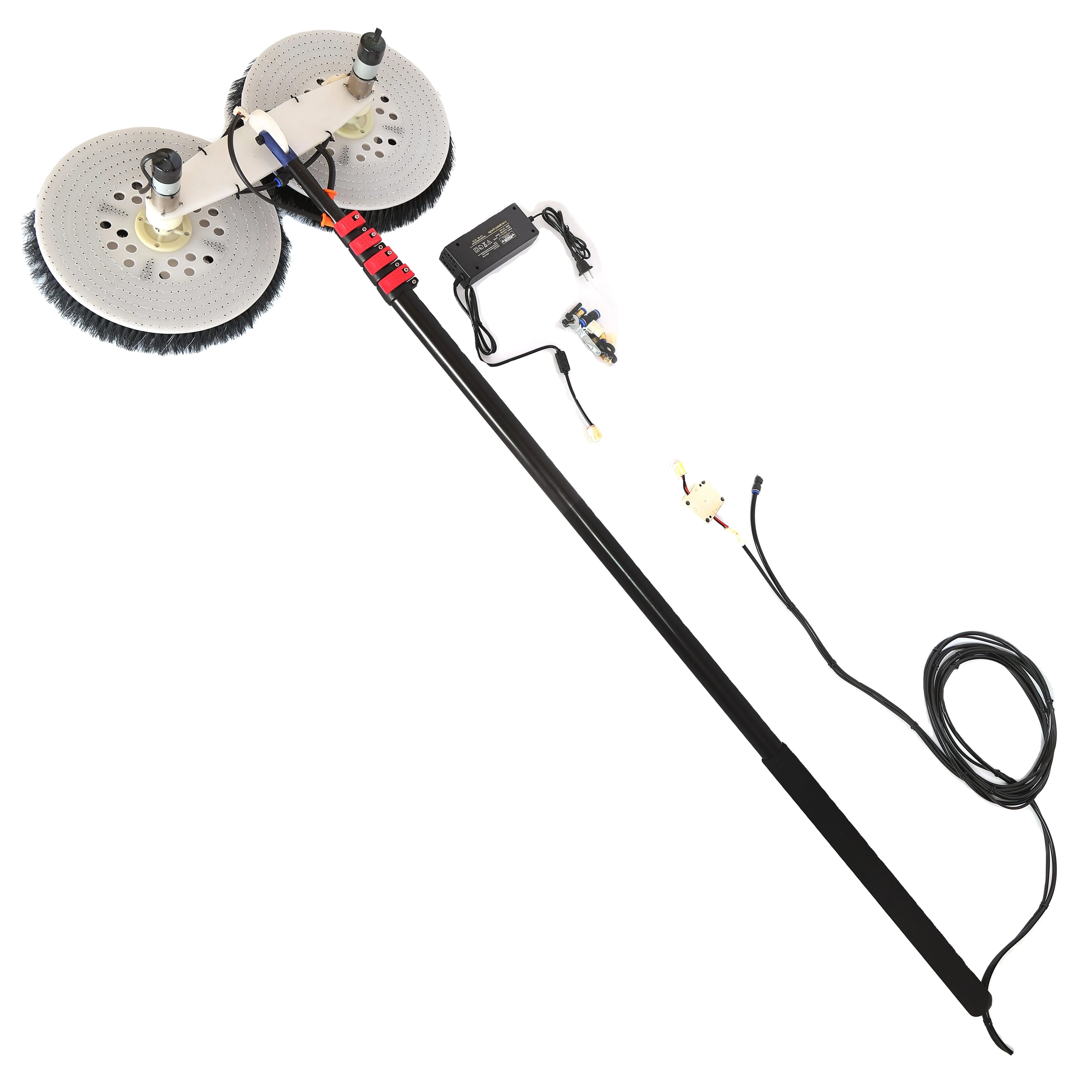 For 3.5m 3 Sections Telescopic Pole DC 16.8V Electric Water Brush Eco-Friendly Plastic Material Washing Cleaning