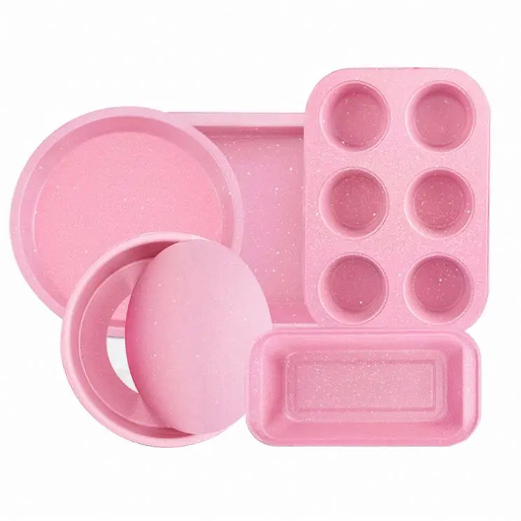 Nonstick Carbon Steel Stainless Steel Cast Aluminum Baking Pizza Pan Bakeware Cake Toast Bread Mold Set for Cakes