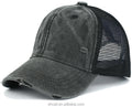 6 Panel Men 5 Panel Distress Heavy Washed Vintage Summer Trucker Adjustable Cap Sports Hat Casual Mesh Hat