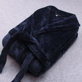 Hooded Dressing Gown Polyester Short Plush Women's Hooded Soft and Lightweight Thermal Men Spa Bathrobe