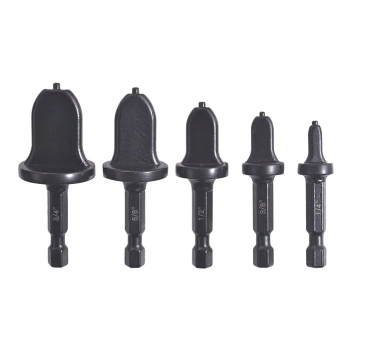 L-HT0203 5pcs Air Conditioner Conditioning Tube Expander Swaging Tool Drill Bit Pipe Flaring 1/4 3/8 1/2 5/8 3/4