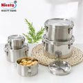 NICETY Stainless Steel Leak Proof Lunch Box Factory Supply Wholesale Customized Round Different Size for Food Storage
