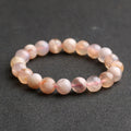 Wholesale 6/8mm Natural Cherry Blossom Agate Gemstone Crystal Stone Beads Bracelets for Women Fashion Jewelry