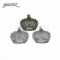 YuenZ Zinc Alloy Antique Silver Color Crown Charms Pendants Jewelry Findings for DIY Choker Necklace Bracelet 40*39mm N216