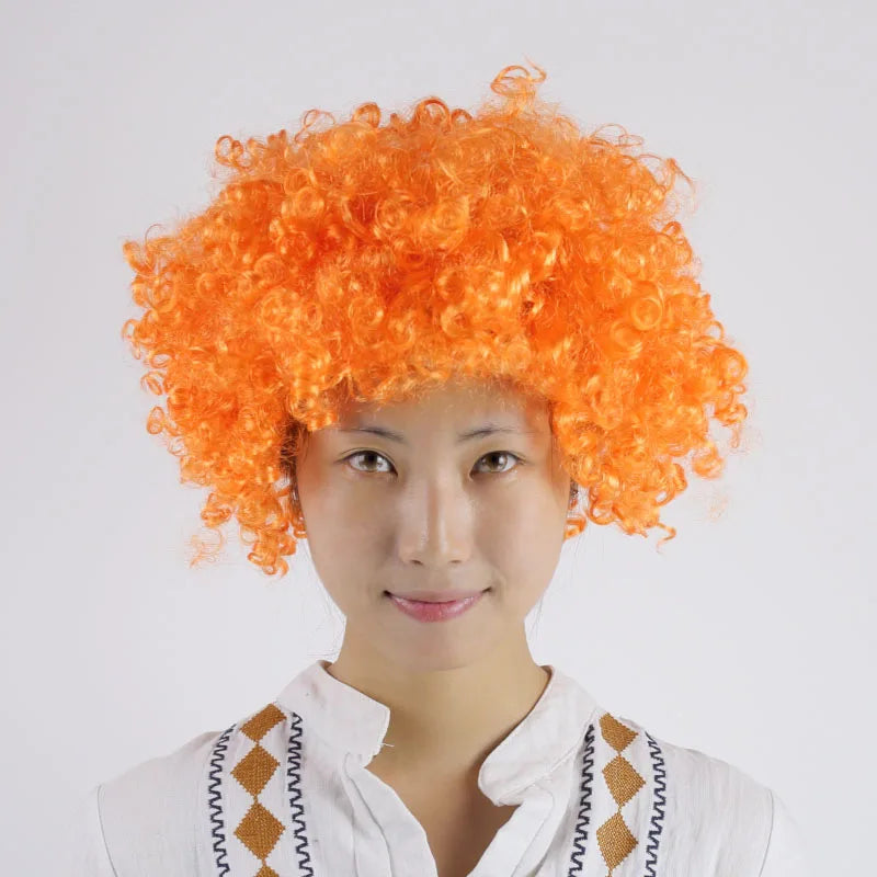 Afro Clown Wig Full Machine Made Synthetic Wigs for Dress up for the Party