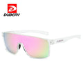 DUBERY 2025 UV400 Unisex Sports Sunglasses Big Italian Transparent Polarized Blue Pink Red Yellow Fashionable Riding Sunglasses