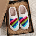 Wholesale Valentines Ladies Winter Warm Shoes Indoor House slippers Custom Fuzzy Fuzzy Memory Foam slippers