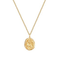 2025 Fashion Personality Stainless Steel 18K Gold Irregular Round  Pendant Necklace Waterproof Minimalist Design Jewelry