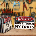 Authorized Personnel Garage Warning Vintage Tin Poster Sign Tool Rules Metal Sign Plate Workshop Garage Decor