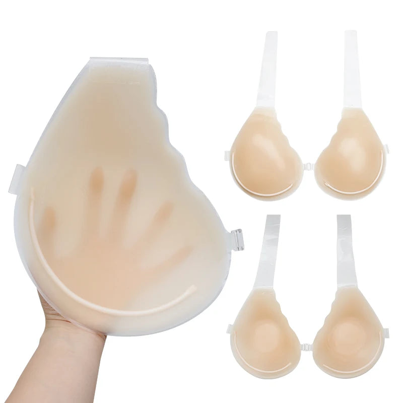 New Design  Sticky Silicone Push-Up Padding Bra Adhesive Glue Breast Lift Boob Enhancement for Big Size