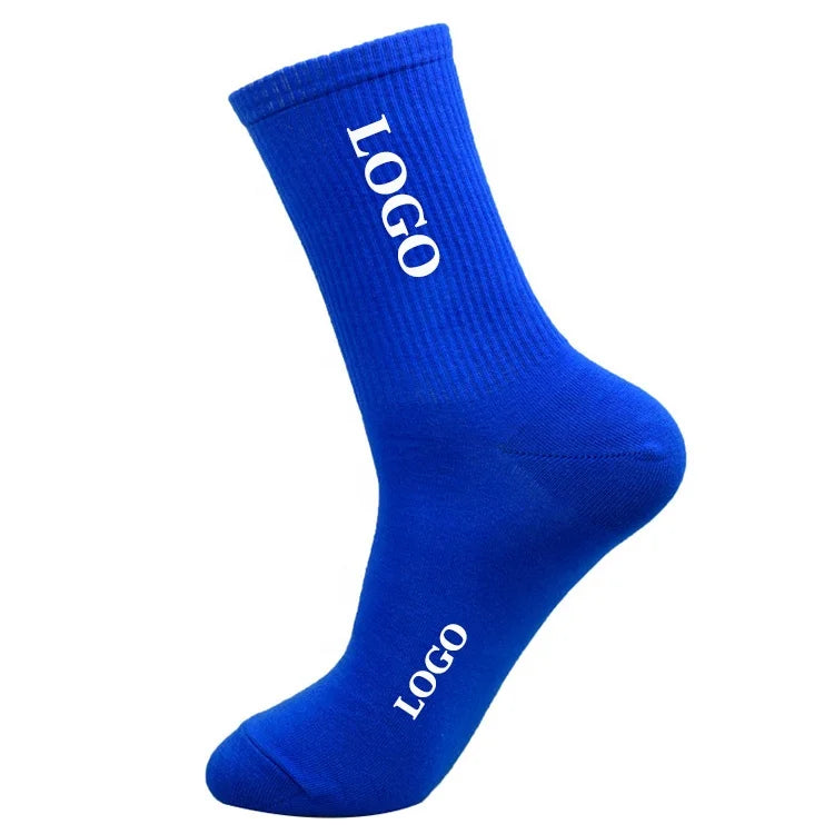 Casual Logo Customized Sustainable Unisex Embroidery Short Athletic Socks Sport Gym Crew Socks for Summer Autumn