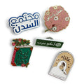 Custom Made Metal Brooch UAE Oman Chief Logo Saudi Arabia Lapel Soft Enamel Pin Badge for National Day Promotional Gift Set