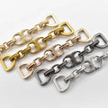 LT-4-3 Luxury Gold Swimsuit Chain Secure 15mm/30mm Closure Seawater Resistant Women's Swimwear Hardware