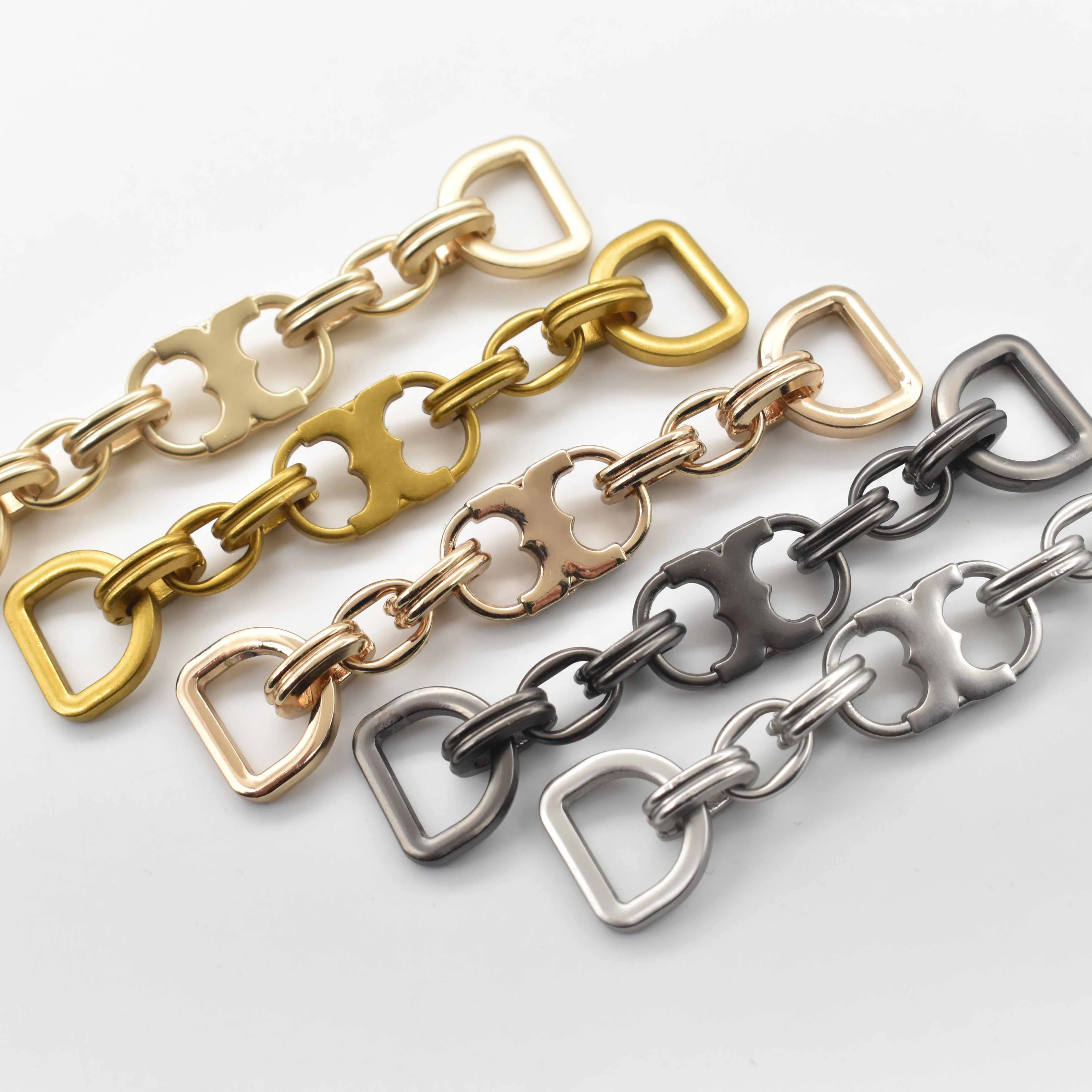 LT-4-3 Luxury Gold Swimsuit Chain Secure 15mm/30mm Closure Seawater Resistant Women's Swimwear Hardware