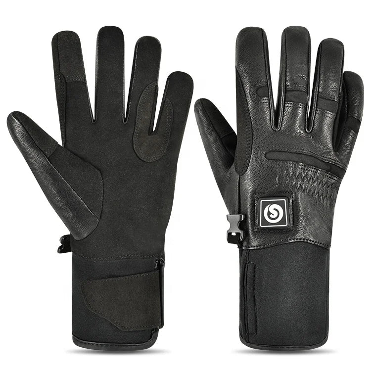 Popular Fashion Savior Waterproof Touchscreen Full Gloves Sports Horse Bike Riding Heated Leather Gloves for Equestrian