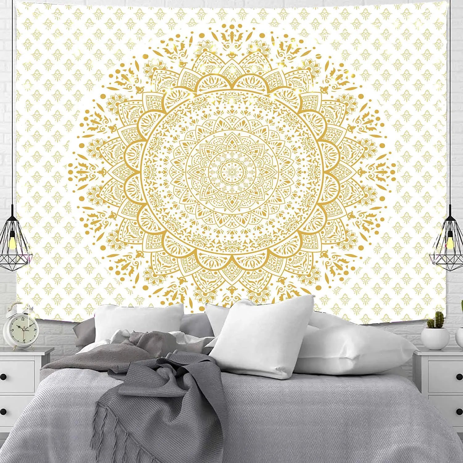 Boho Mandala Colorful Polyester Wall Hanging Digital Printing Tapsetry for Home Hotel Office