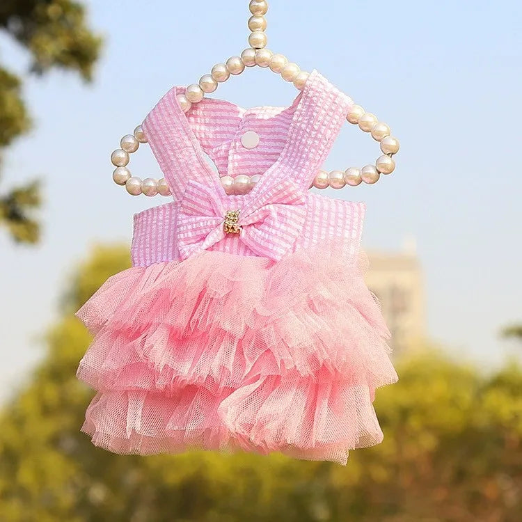 Hot Sale Dog Summer Dress Luxury Shirt Dress Pets Outfits Clothes for Small Dog Party Dog Skirt Puppy Pet Costumer