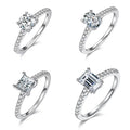XINGYUE Trend Vivid Ring Jewelry 1 CT D Color Moissanite Diamond Ring 925 Silver Moissanites Gemstone Jewelry As Gift