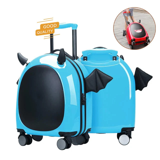 Portable Children Cute Hard Luggage Kid Trolley Suitcase for Travel Rolling Luggage Bag Boys Girls Gift
