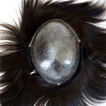 8"-10" Thin Skin Injected Hair Wig for Men European Human Hair