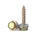 Yellow Zinc Hex Flange Washer Head Screw Self Tapping Screws