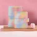 2026 New Arrivals A5 A6 A7 6ring Tie Dyed Pu Leather Binder Clip Money Planner Budget Binder Notebook With Cash Envelopes