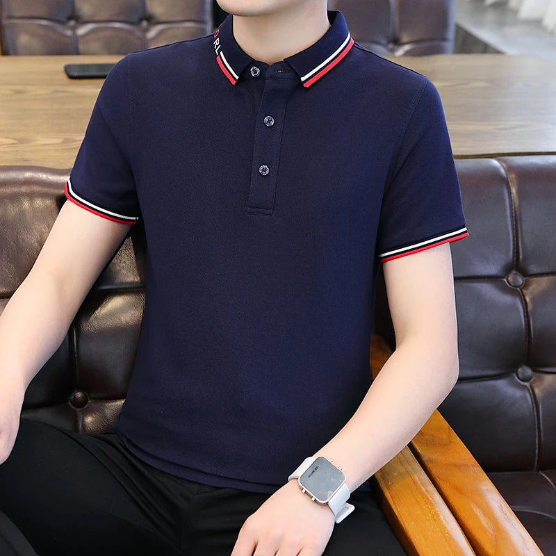 Custom High Quality Fashion Classic Heavy Polo Shirts Wholesale Embroidered Printed Short Sleeved Brand Business Polo Shirts