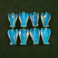Huiying Bulk Wholesale Natural Carved Crystal Angel Engraved Mini Opalite Crystal Angel 2 Inch Crafts