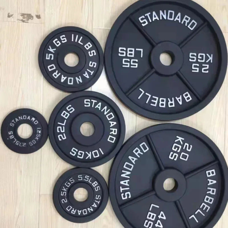 Factory Wholesale Cast Iron Free Weight Plates for Weight Training and Exercise