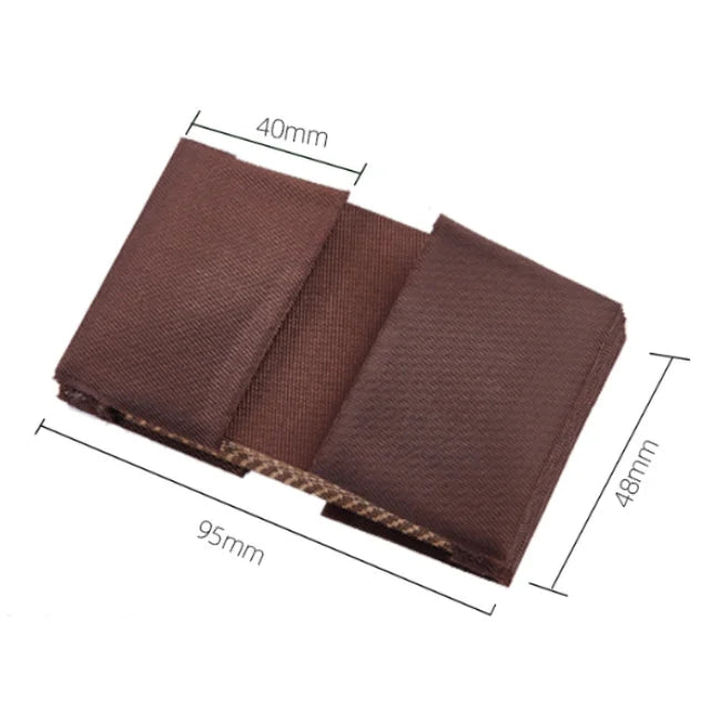 9.5*4.8cm 9 Accordion Insert Card Slots Inner Pages Card Slots Mix 3 Colors in Cloth Organ Pattern Fabric for Wallet Card Holder