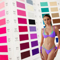 Solid Color Full Matte Stretchy Nylon Spandex Knitted Fabrics for Swimsuits  Beachwear Bikini Set