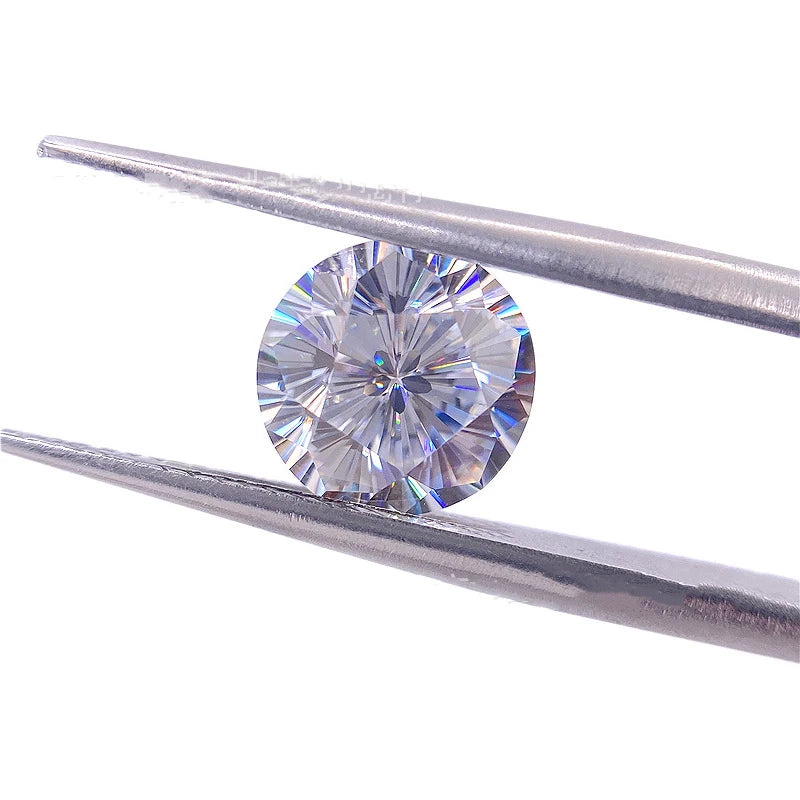 Cherry Blossom Cut Diamond Test Past 1 Carat 6.5mm D Color Loose Moissanite Excellent Cut Gemstone Beads for Jewelry Making