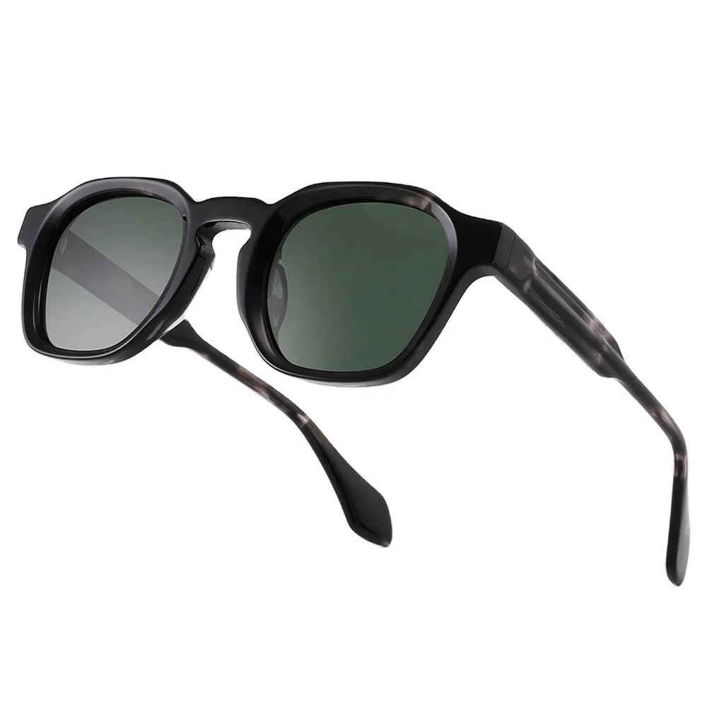 Oem Custom Logo Sunglasses Acetate Polarized Handmade Square Eyeglasses for Men Women Thick Sun Glasses Manufacture