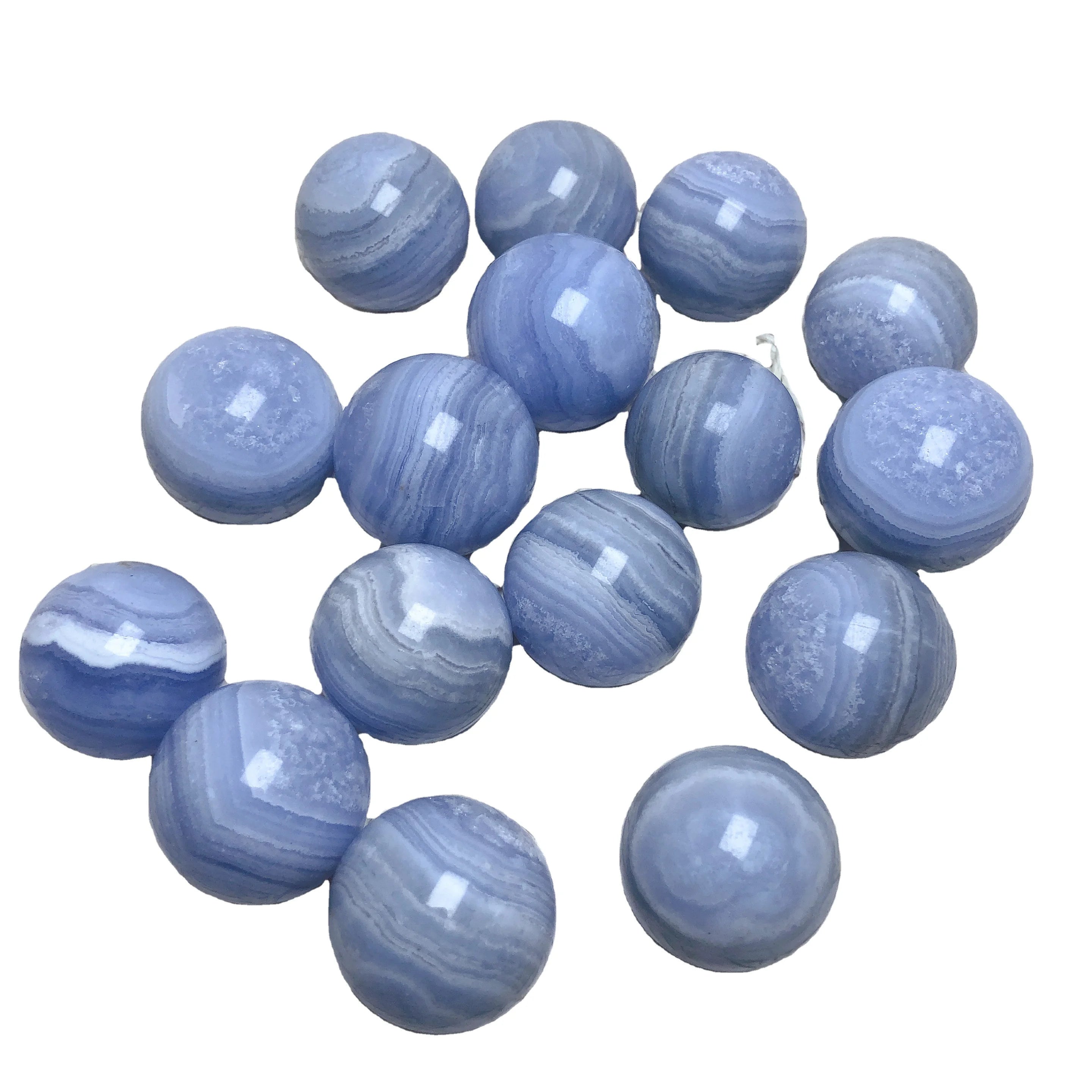 Hot Sale Natural Crystal Quartz Stone Healing Blue Lace Agate Sphere Crystal Ball for Gift Decoration