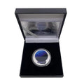 Metal Crafts Solar System Silver Coins Collectibles with Coin Holder Box Galaxy Coin Medal Gifts Souvenirs