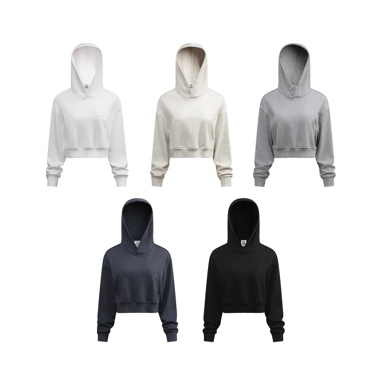 2026 Retro Sporty Crop Top Hoodie For Women High-Quality Manufacturer