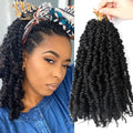 Sharopul 10-Inch Crochet Hook Short Passion Twist Hair Extension 12 Strands Made of Protein Fiber Synthetic Hair