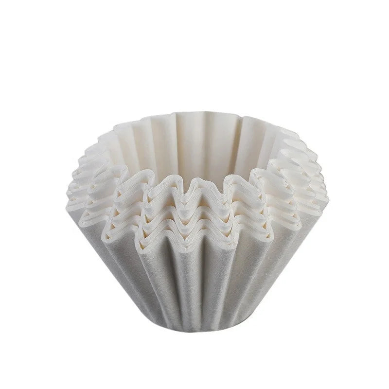 4 Cups V-Shape Heat Seal No-Drip Coffee Filter Bag Paper Utensil Sets Multiple Sizes Selections for Restaurants Commercial Use