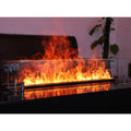 Modern Designer 2-Meter Electric Fireplace 3D Steam Effect Remote Controlled Insert for Indoor Outdoor for Hotels TV Stand Steel MegaBDM