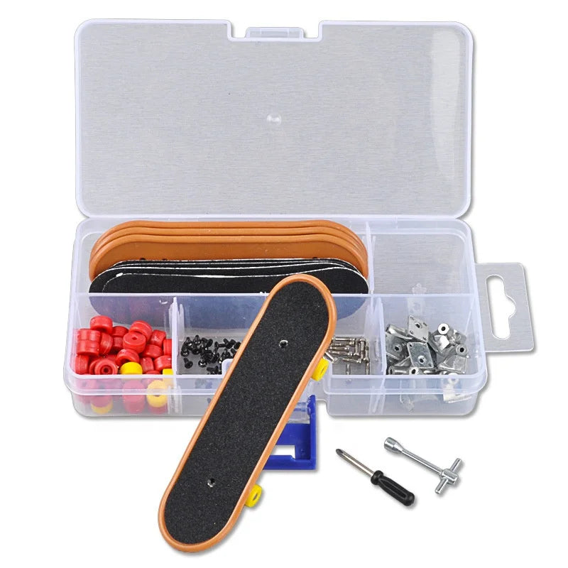 Mini Fingerboard Set Plastic Multicolor Finger Sports Scooter Deck Finger Skateboard Toys