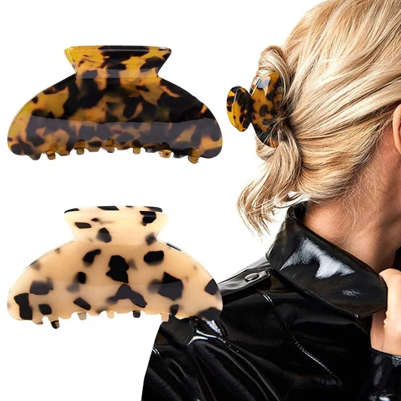 Fashion Lady Girls Hot- Sale Acrylic Hair Claw Tortoiseshell Claw Clip
