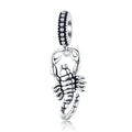 Fashion HOT 925 Sterling Silver Scorpio Dangle Charms Constellations Beads Fit Original Bracelet Pendant Jewelry Making SCC1329