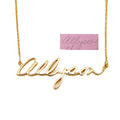 DIY Handwriting Custom Necklace Signature Sterling Silver Jewelry Mother's Day Meaningful Gift