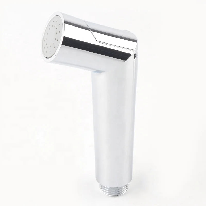 Muslim Silver ABS Plastic High Pressure Spray Hand Shattaf Toilet Bidet Sprayer Set for Bathroom Portable Toilet Bidet Sprayer