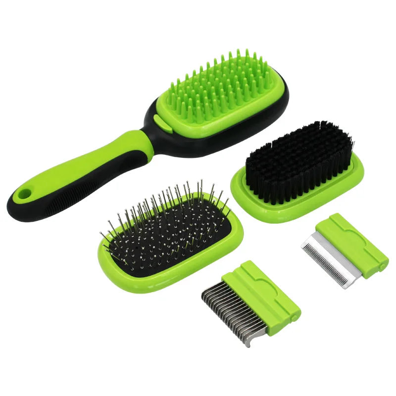 Inventory Clearance Dematting Deshedding Pet Grooming Hair Brush Set 5-in-1 Pet Grooming Kit MegaBDM