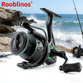 [Germany Stock] Rooblinos RF Left Hand Spinning Reel 5.2:1 Gear Ratio 5 Bearings 257g Aluminum EVA Nylon Body Anti-Reverse